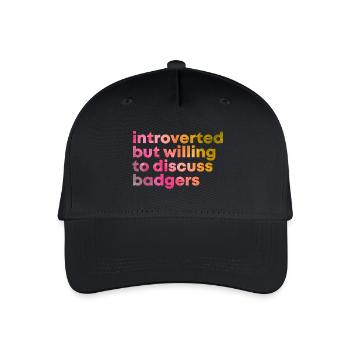 blaireau - Casquette de baseball bio Enfant - noir - Devant