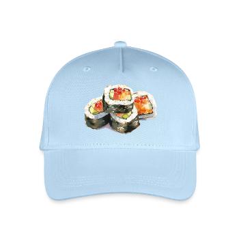 Nourriture pour sushis - Casquette de baseball bio Enfant - bleu clair - Devant