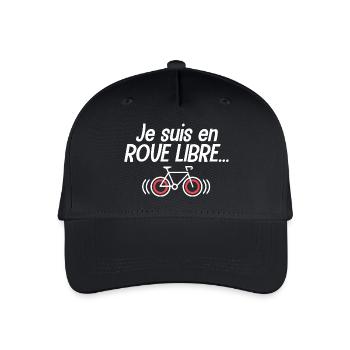 T-shirt Cyclisme Humour Cadeau Vélo Drôle - Casquette de baseball bio Enfant - noir - Devant