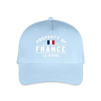 De France Le Havre Marque - Casquette de baseball bio Enfant - bleu clair - Devant