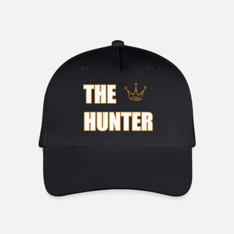 THE HUNTER – Bold Outdoor & Hunting Statement  - Kinder Bio Basecap - Schwarz