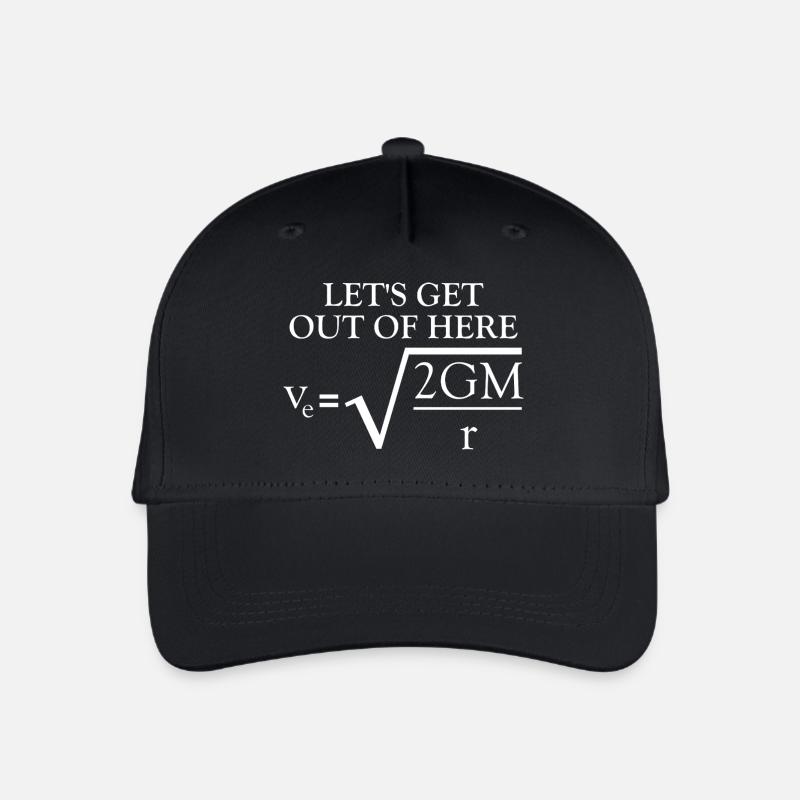 Blague sur la physique : Vitesse d’évasion – Drôle de connaissance - Casquette de baseball bio Enfant - noir