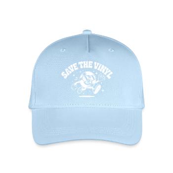 Enregistrez le vinyle - Casquette de baseball bio Enfant - bleu clair - Devant