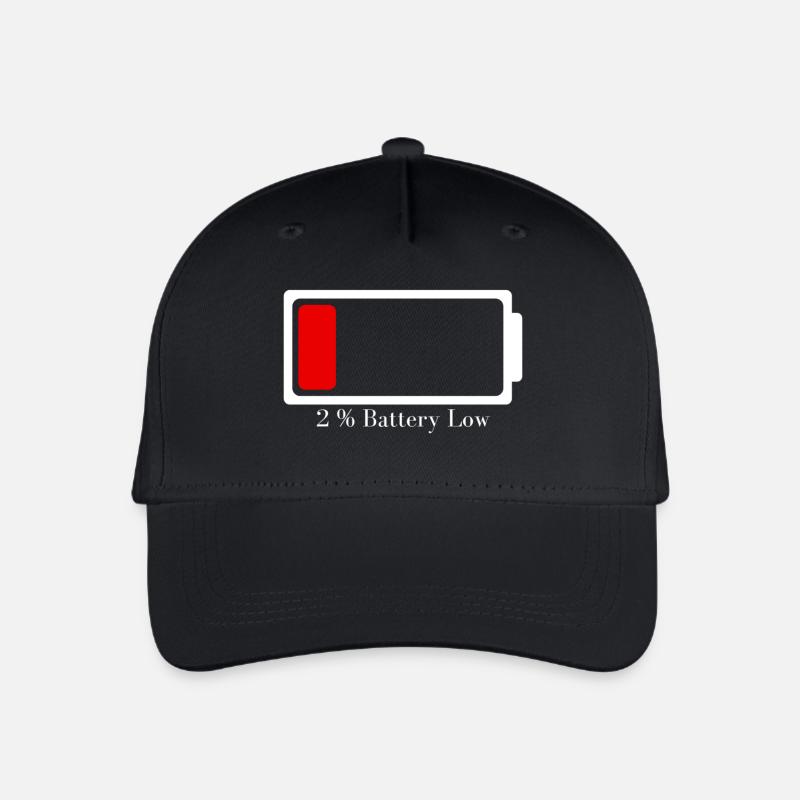 Battery low - Organic Kids’ Baseball Cap - black