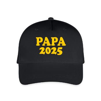 Papa 2025 - Kinder Bio Basecap - Schwarz - Vorne