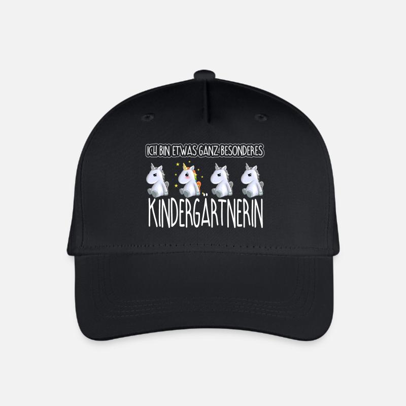 KINDERGÄRTNERIN - Toll - Kinder Bio Basecap - Schwarz
