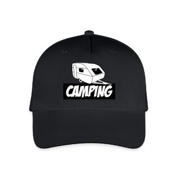 Camping - Die pure Leidenschaft - Kinder Bio Basecap - Schwarz - Vorne