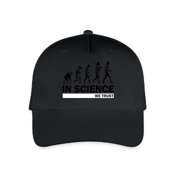 Science Evolution - Organic Kids’ Baseball Cap - black - Front