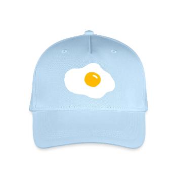 Œufs au plat - Casquette de baseball bio Enfant - bleu clair - Devant
