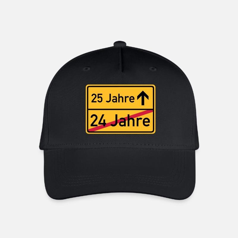 ortsschild_25__jahre__f3 - Kinder Bio Basecap - Schwarz