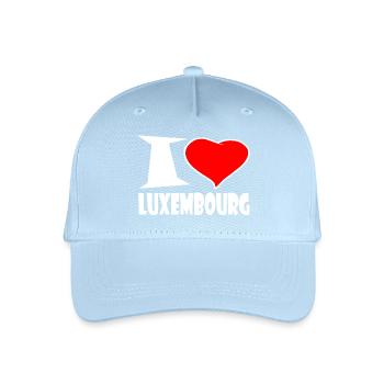 Luxembourg - Casquette de baseball bio Enfant - bleu clair - Devant