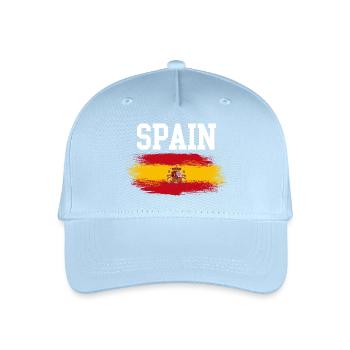 Streifen der spanischen Flagge - Kinder Bio Basecap - Hellblau - Vorne