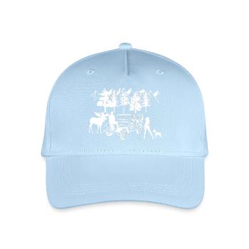 Voiture - Casquette de baseball bio Enfant - bleu clair - Devant