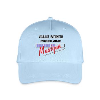 Logo Musique en Chargement ! - Casquette de baseball bio Enfant - bleu clair - Devant
