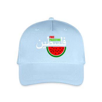 Free palestine فلسطين - Kinder Bio Basecap - Hellblau - Vorne