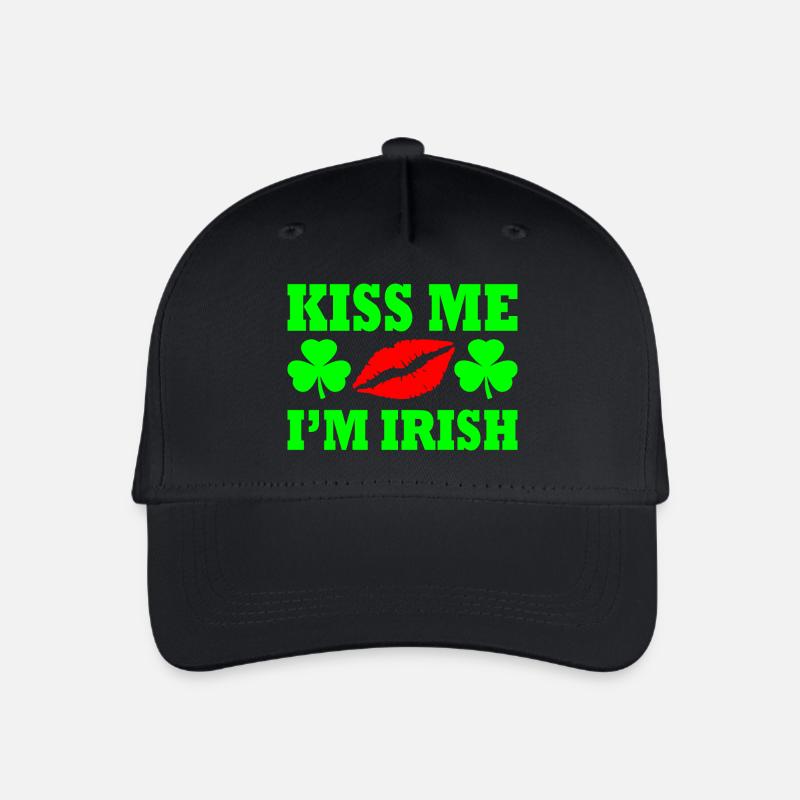 Kiss me im irish - Kinder Bio Basecap - Schwarz