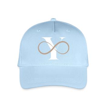 Infinite Letter - Organic Kids’ Baseball Cap - light blue - Front