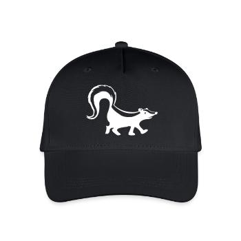 stinktier - Kinder Bio Basecap - Schwarz - Vorne