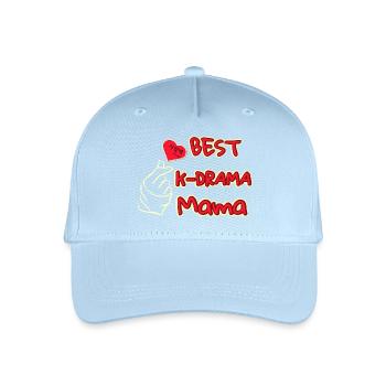 Meilleure maman best kdrama mama - Casquette de baseball bio Enfant - bleu clair - Devant