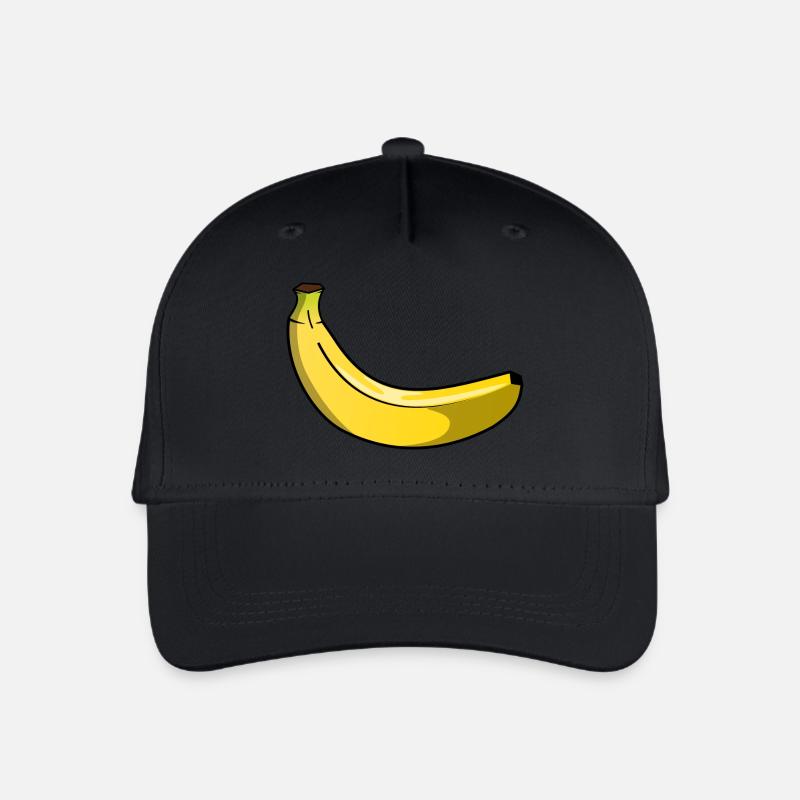Banane - Kinder Bio Basecap - Schwarz