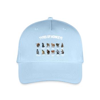 Types Of Monkeys Monkeys Breeds list - Organic Kids’ Baseball Cap - light blue - Front