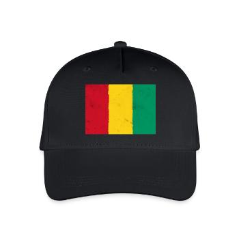 Flagge von Guinea - Guinea - Kinder Bio Basecap - Schwarz - Vorne