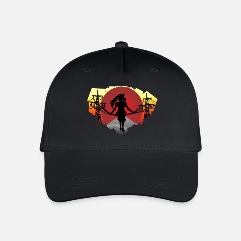Fille du câble - Casquette de baseball bio Enfant - noir