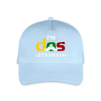 I'm Dos Let's Fiesta - Organic Kids’ Baseball Cap - light blue - Front