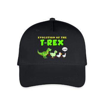 dinosaure - Casquette de baseball bio Enfant - noir - Devant
