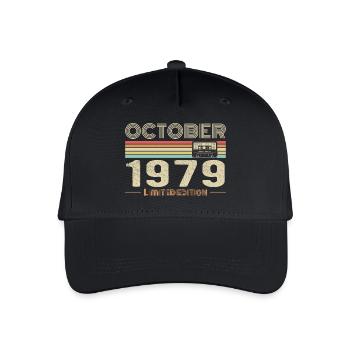 Birthday october 1979 - Organic Kids’ Baseball Cap - black - Front