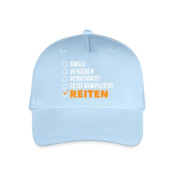 Horse Girl Riding Pony Fans Rider - Organic Kids’ Baseball Cap - light blue - Front