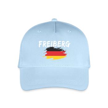 Freiberg Deutschland Flagge - Kinder Bio Basecap - Hellblau - Vorne