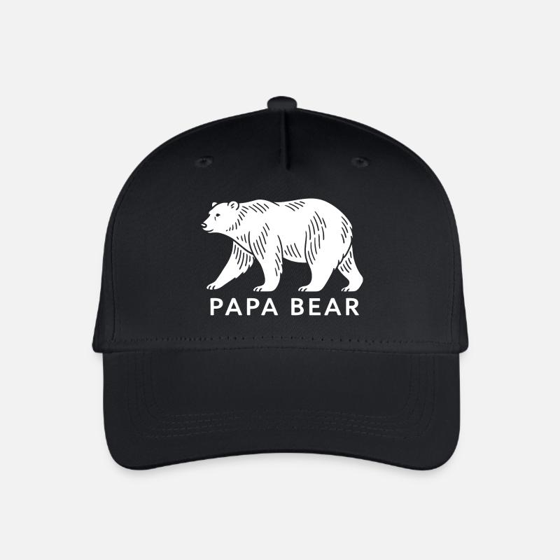 Papa Ours - Casquette de baseball bio Enfant - noir