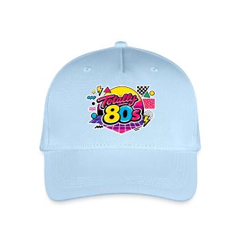 totally 80s - Organic Kids’ Baseball Cap - light blue - Front