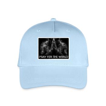 Pray for the world - Organic Kids’ Baseball Cap - light blue - Front