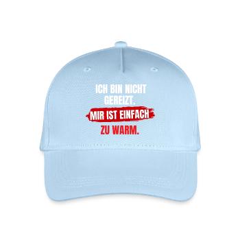 Mir Ist Zu Warm - Kinder Bio Basecap - Hellblau - Vorne