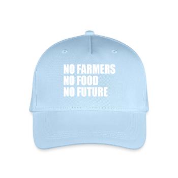 no farmers no food no future - Kinder Bio Basecap - Hellblau - Vorne