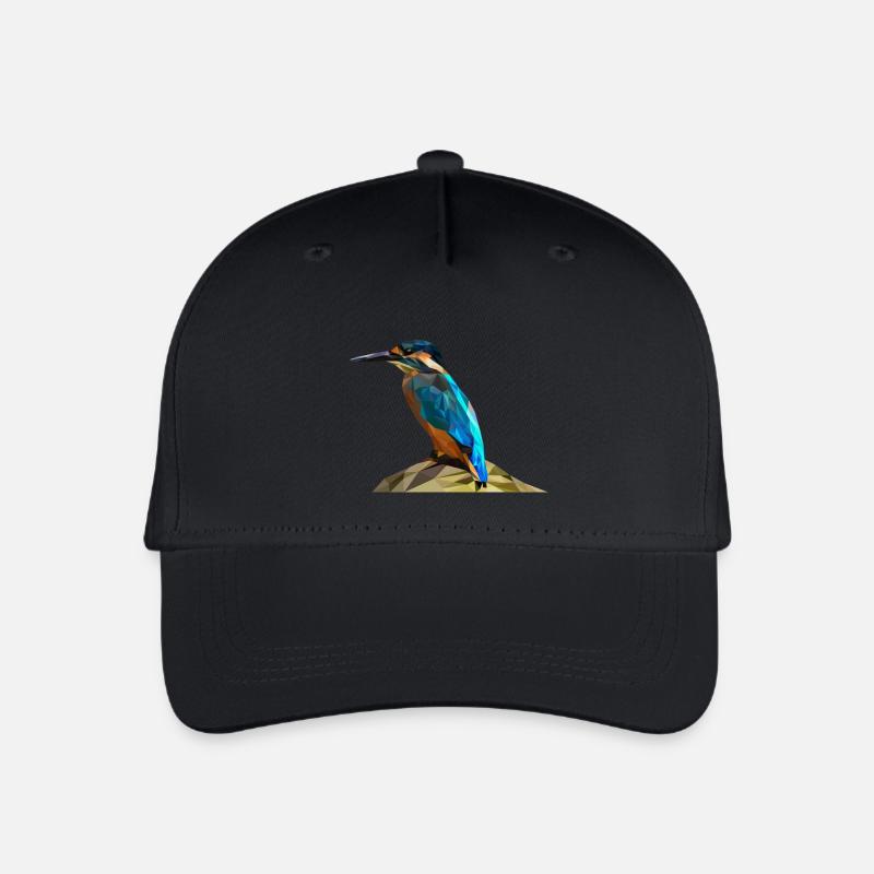 kingfisher - Organic Kids’ Baseball Cap - black