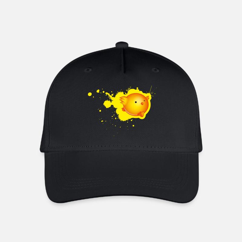 dripping poussin - Casquette de baseball bio Enfant - noir