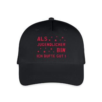 Jugendlich / Teenager / Teen / Jugendliche - Kinder Bio Basecap - Schwarz - Vorne