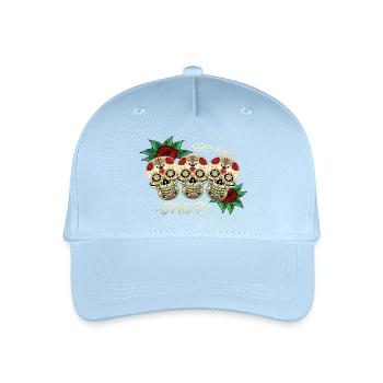 Totenköpfe - Kinder Bio Basecap - Hellblau - Vorne