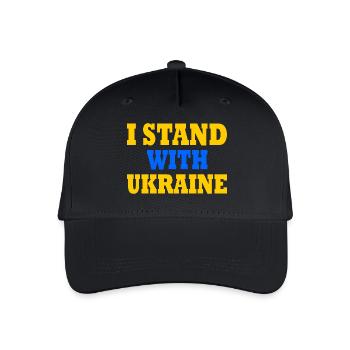 I stand with ukraine - Casquette de baseball bio Enfant - noir - Devant
