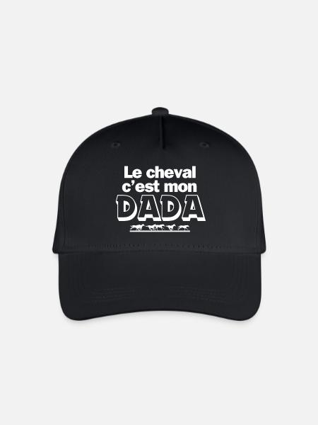 cheval, équitation, club d'équitation - Casquette de baseball bio Enfant - noir