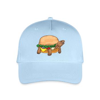 Turtle Cheeseburger - Organic Kids’ Baseball Cap - light blue - Front