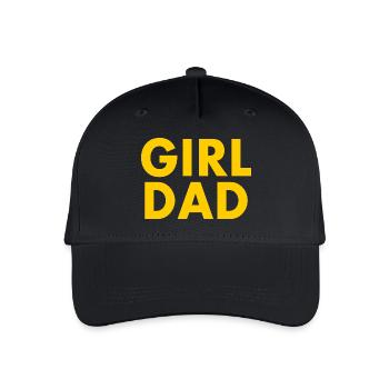 Girl dad - Kinder Bio Basecap - Schwarz - Vorne