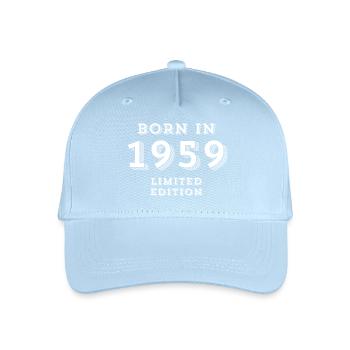 1959, date of birth, year of birth - Organic Kids’ Baseball Cap - light blue - Front