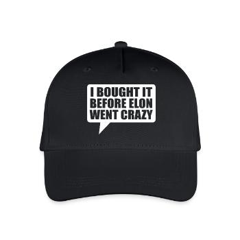 I bought it before Elon went crazy - Organic Kids’ Baseball Cap - black - Front
