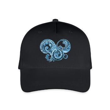 Blue Ornament - Organic Kids’ Baseball Cap - black - Front