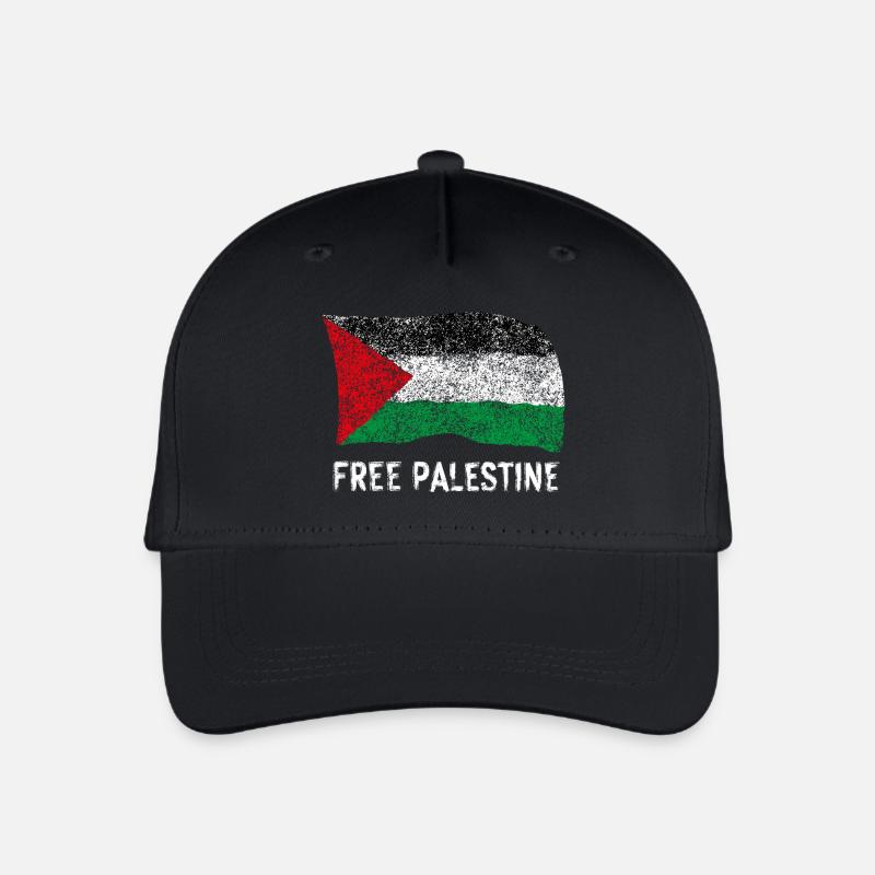 Free Palestine - Organic Kids’ Baseball Cap - black