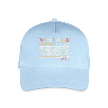 November 1987 - Kinder Bio Basecap - Hellblau - Vorne